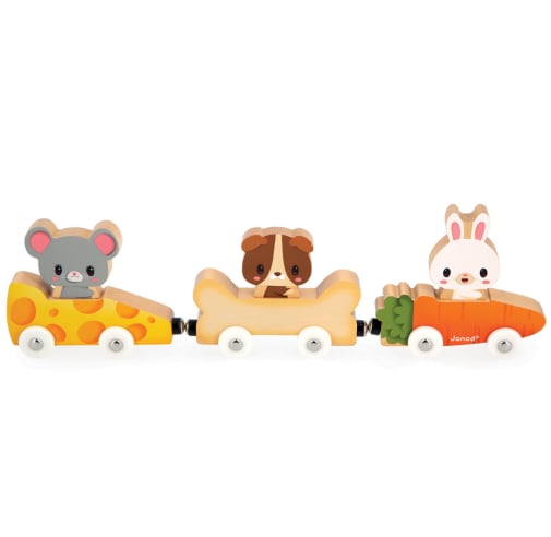 Janod Magnetic Pet Train Cars