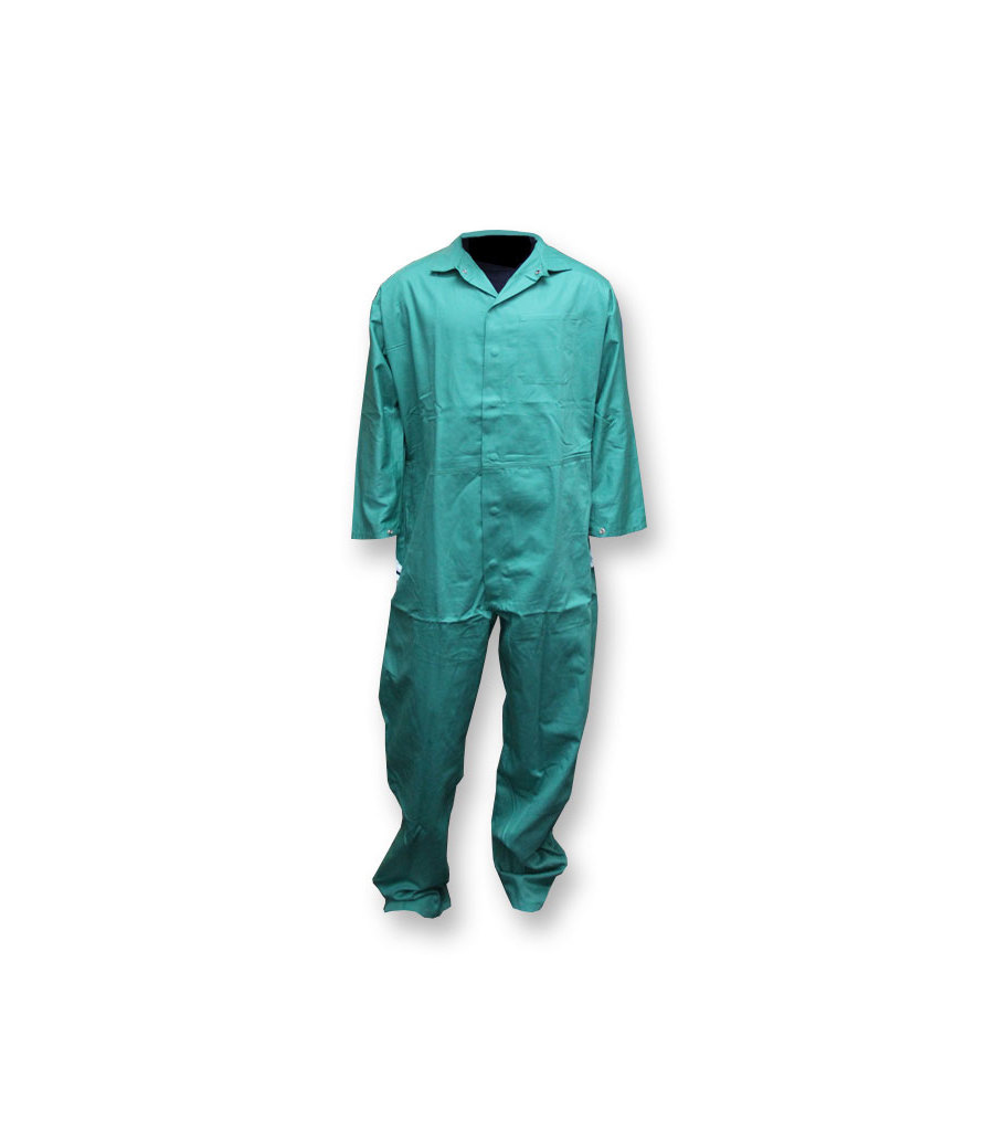 Coveralls: 9 oz. Green FR Cotton, , large image number 1