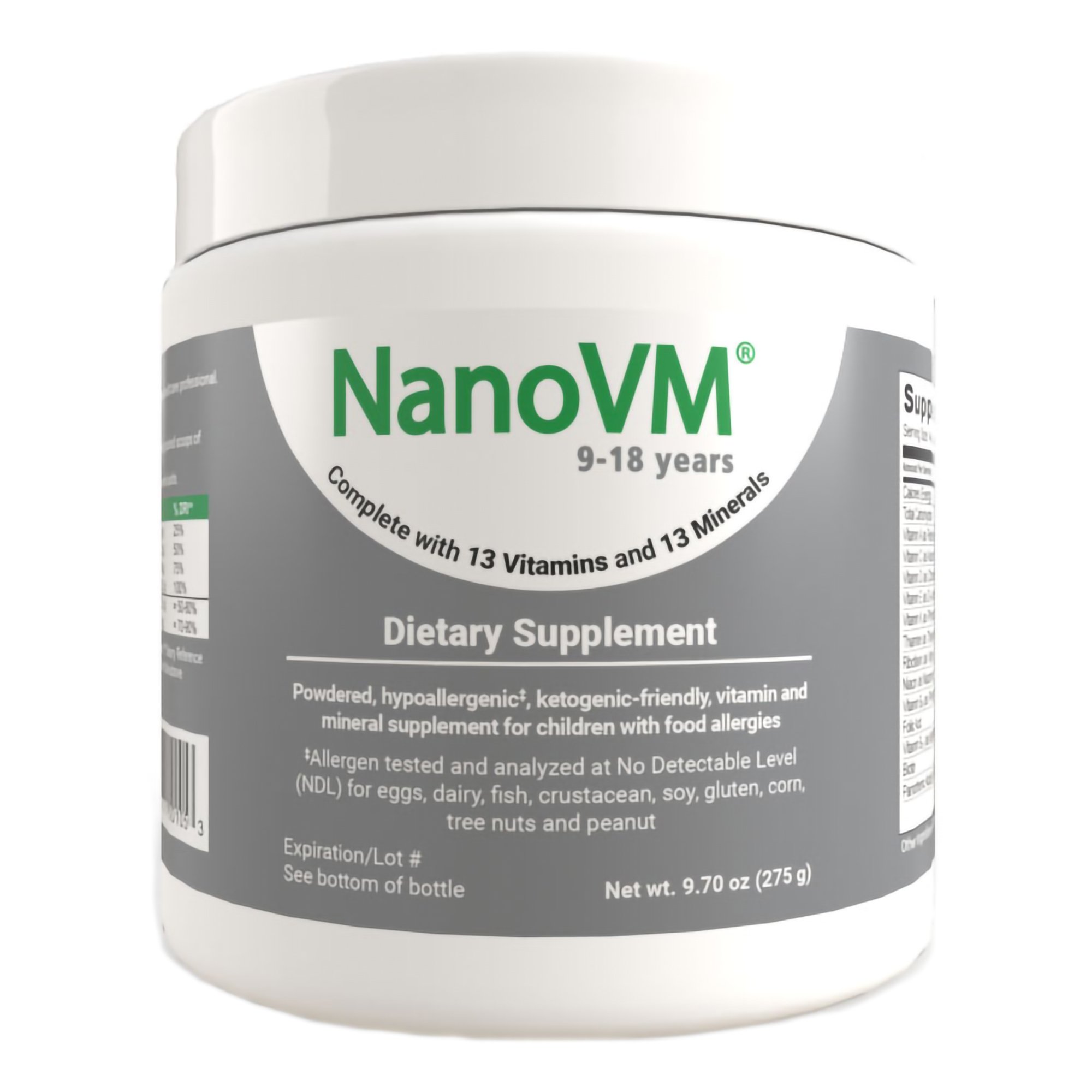 NanoVM 9  18 Years Dietary Supplement, 275-gram jar MK 971490
