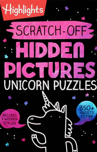 Scratch-Off Hidden Pictures Unicorn Puzzles