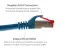 CAT6A Shielded Ethernet Patch Cables, Snagless, 3 ft, Blue