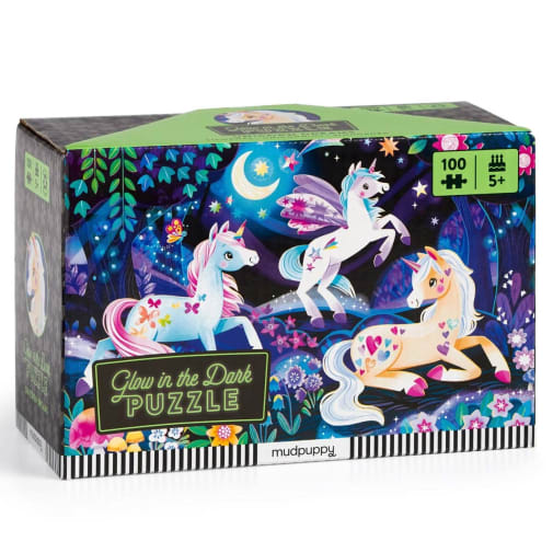 Unicorn Dreams Glow in the Dark Puzzle (100 pieces)