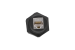 Cat6 RJ45 Shielded Industrial Panelmount Jack, Black