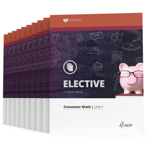 LIFEPAC Consumer Math (Set of 10 Lifepacs Only)