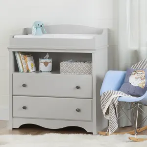 Changing Table with Drawers and Open Storage