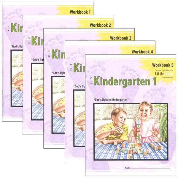 Kindergarten 1 LittleLight Workbook Set (1-5)