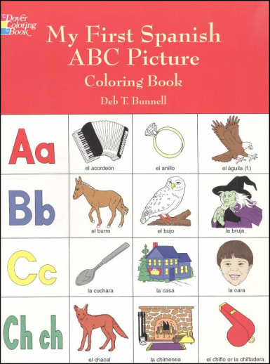 My First Spanish ABC Picture Coloring Book