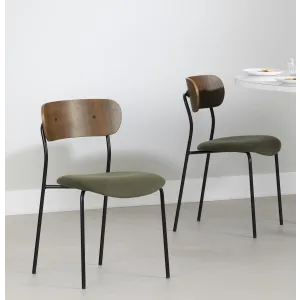 Chair with Metal Legs—Set of 2