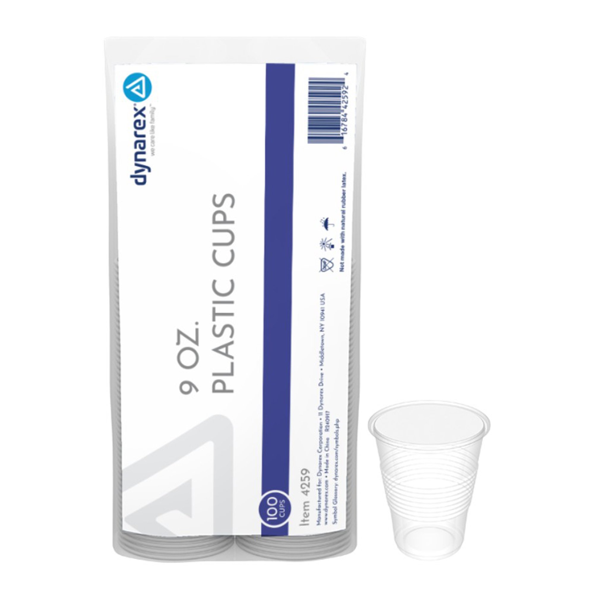 dynarex Polypropylene Drinking Cup, 9 ounce MK 826672