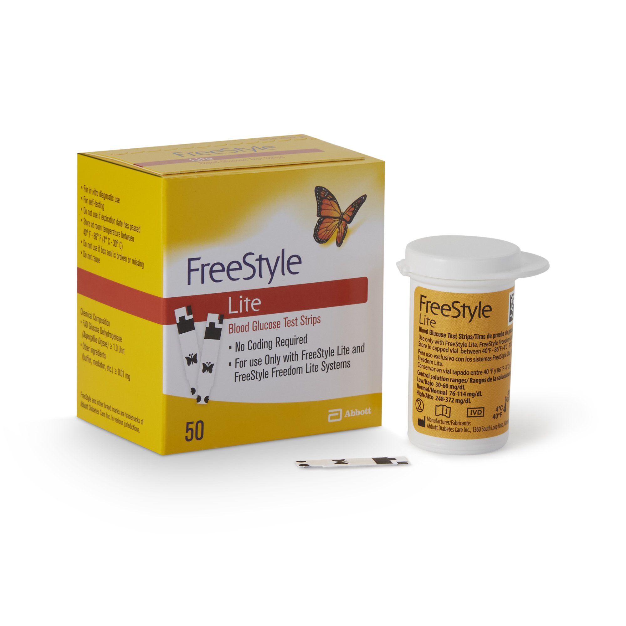 FreeStyle Lite Blood Glucose Test Strips MK 632454
