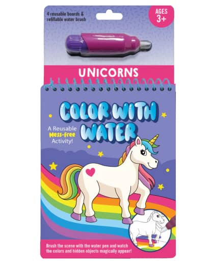 Color With Water Book - Unicorns
