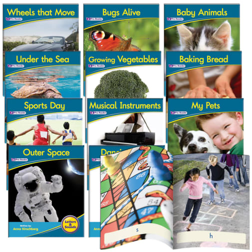 Decodable Readers: Non-Fiction Phase 1 Phonemic Awareness (set of 12)