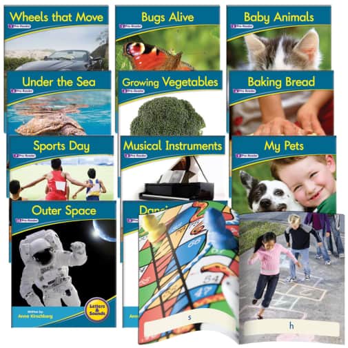 Decodable Readers: Non-Fiction Phase 1 Phonemic Awareness (set of 12)