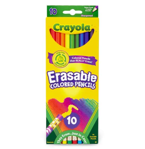 Crayola Erasable Colored Pencils 10 count