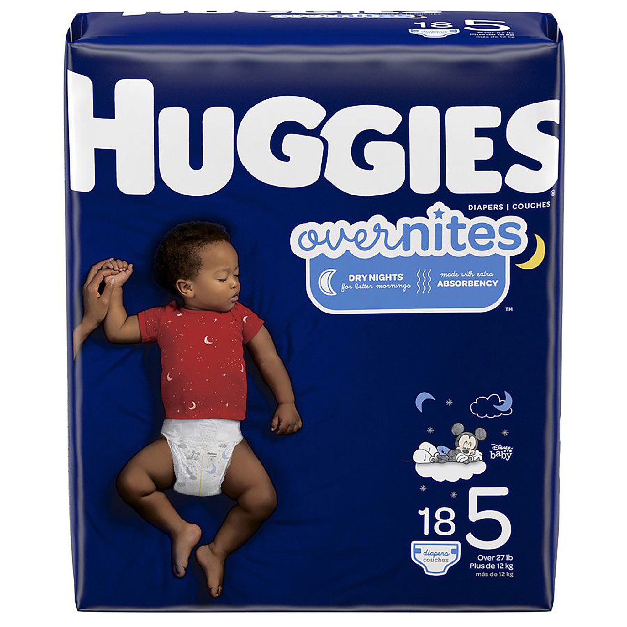 Huggies OverNites Diaper, Size 5 MK 1128665