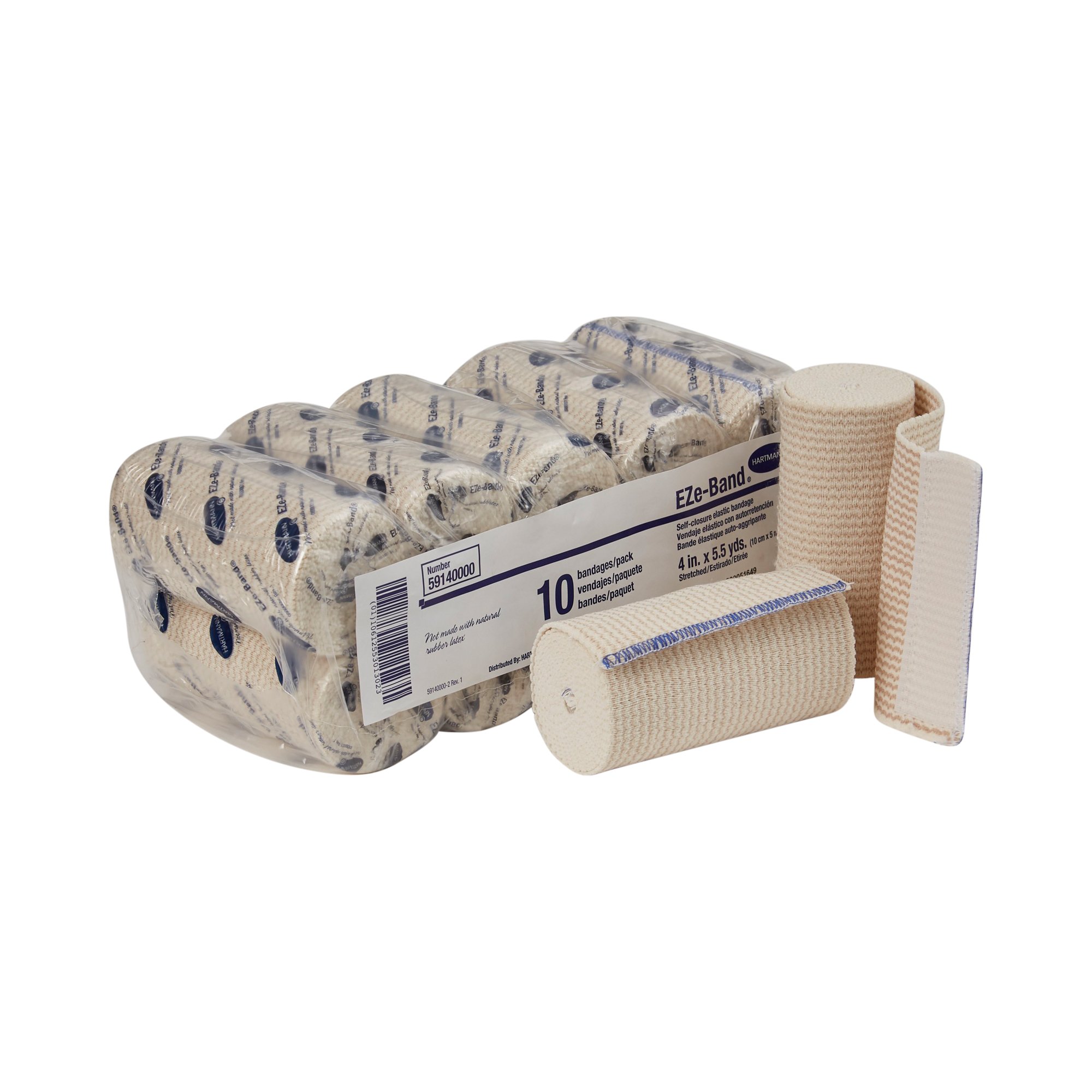 EZe-Band LF Double Hook and Loop Closure Elastic Bandage, 4 Inch x 5-1/2 Yard MK 442367
