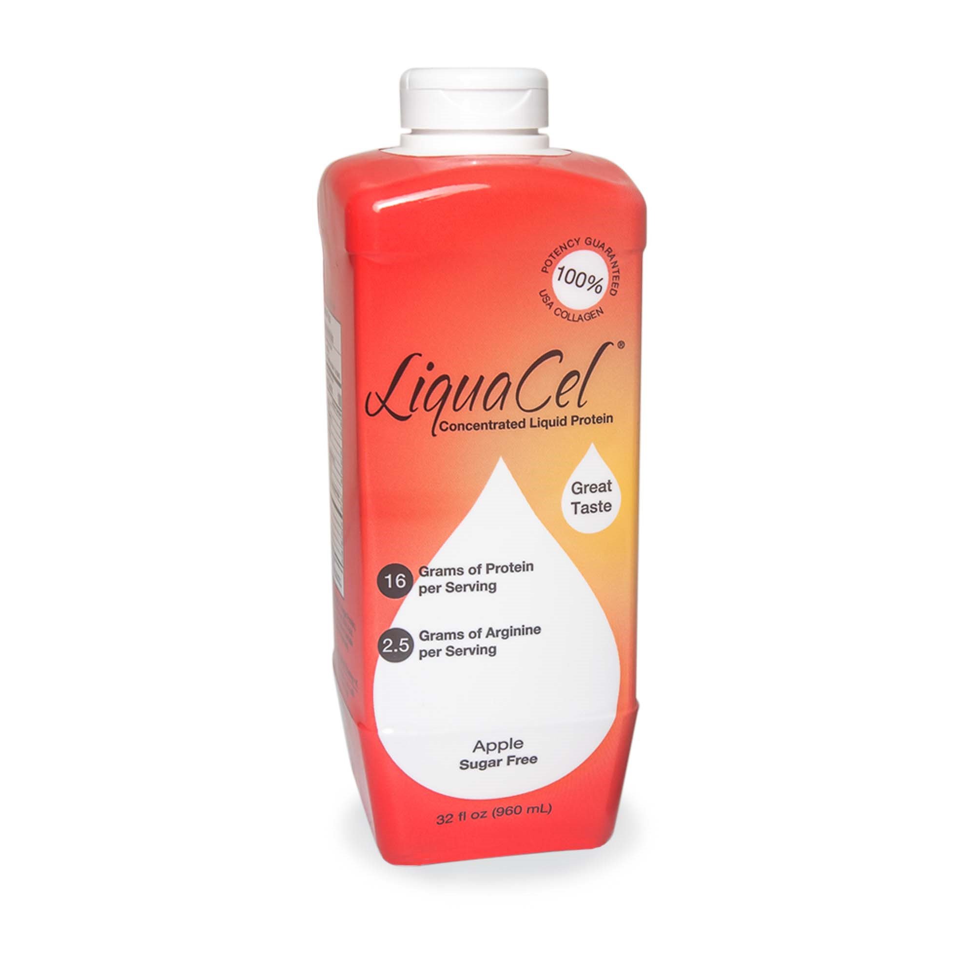 LiquaCel Apple Concentrated Liquid Protein, Sugar Free, 32-ounce bottle MK 1205552