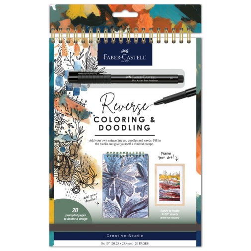 Reverse Coloring & Doodling Kit - Neutrals