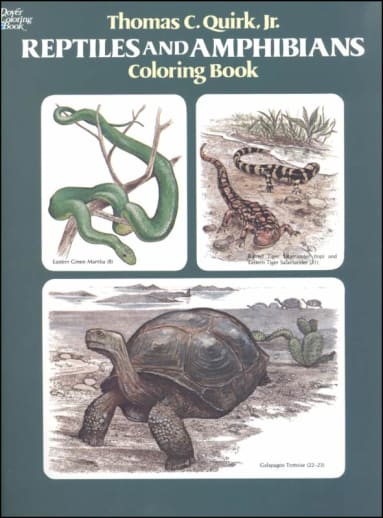 Reptiles and Amphibians Coloring Book