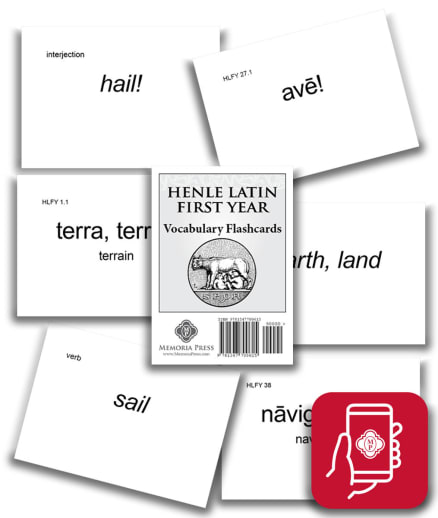 App Access: Memoria Press Henle Latin First Year Vocabulary Flashcards