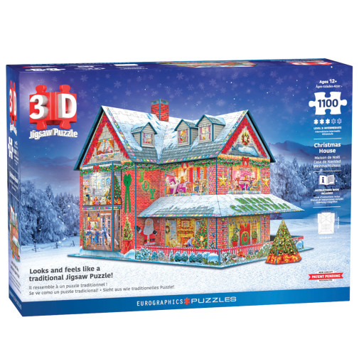 Christmas House 3D Jigsaw Puzzle - 1100 Pieces