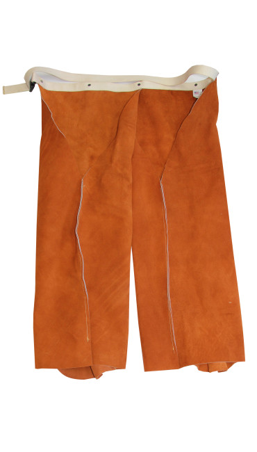 Attached Hip Leggings: Domestic Rust Split Leather, , large