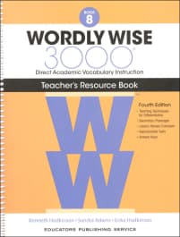 Wordly Wise 3000 Book 8 Teacher Resource Book, 4th Edition