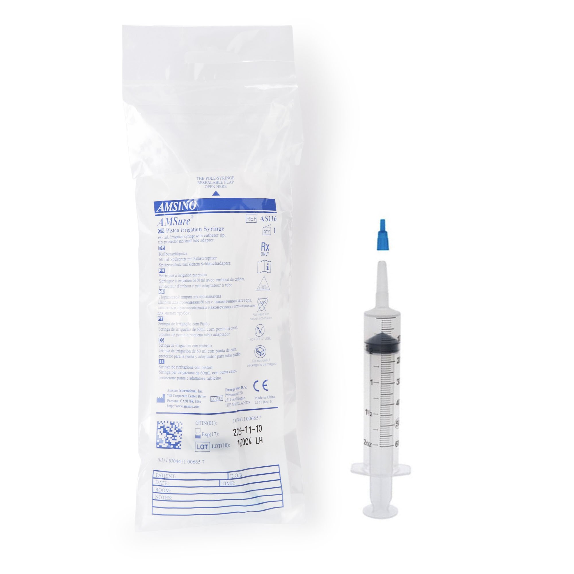 AMSure Pole Syringes Enteral Feeding / Irrigation Syringe MK 588393