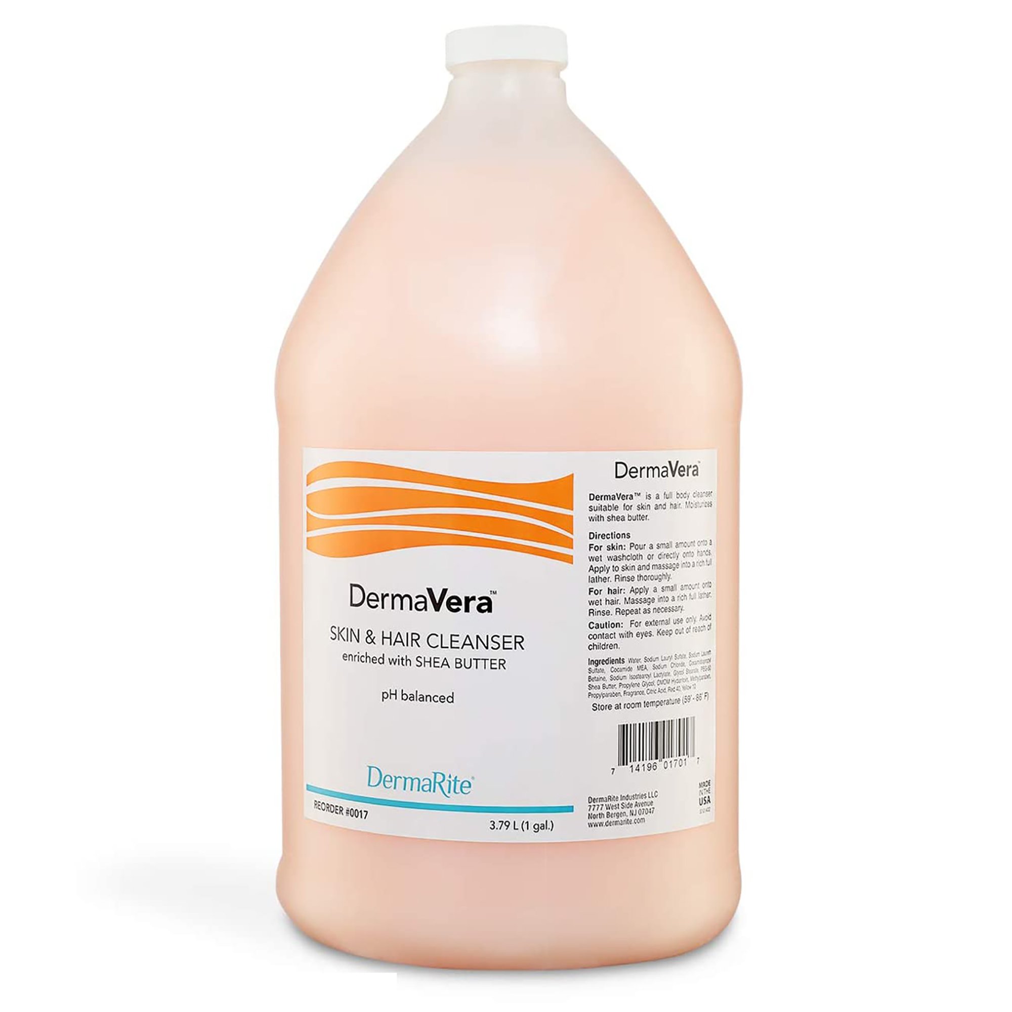 DermaVera Skin & Hair Cleanser, Scented, 1 gal. Jug MK 576314