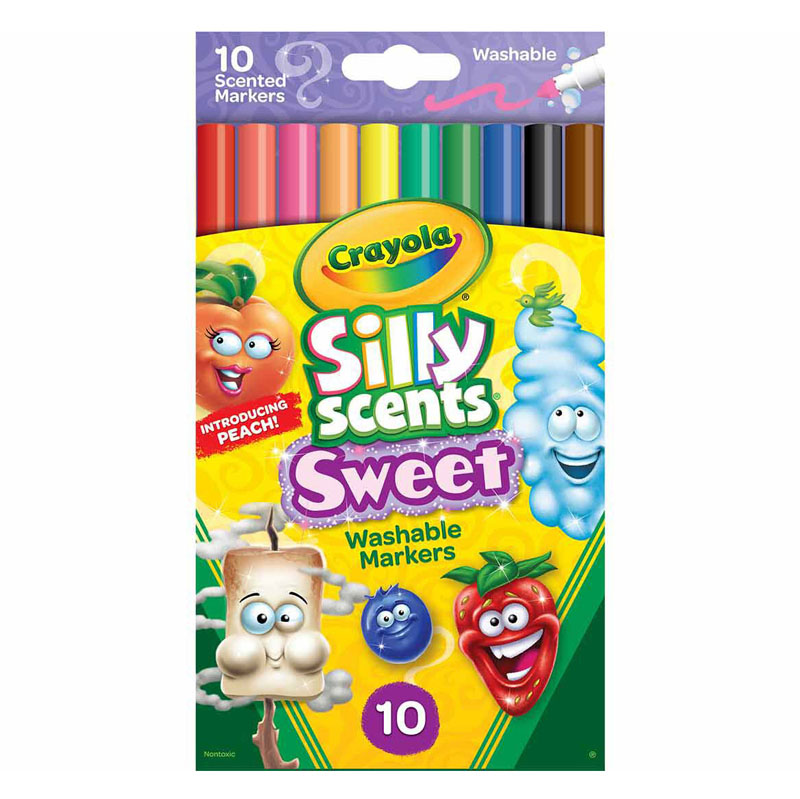 Crayola Silly Scents Slim Scented Washable Markers