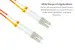 LC to LC Multimode Duplex 62.5/125 OM1 UPC Fiber Patch Cable, 1 Meter
