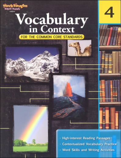 Vocabulary in Context for Common Core Standards Grade 4