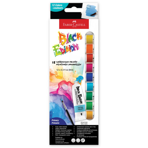Watercolor Paint - Primary (12 tubes)
