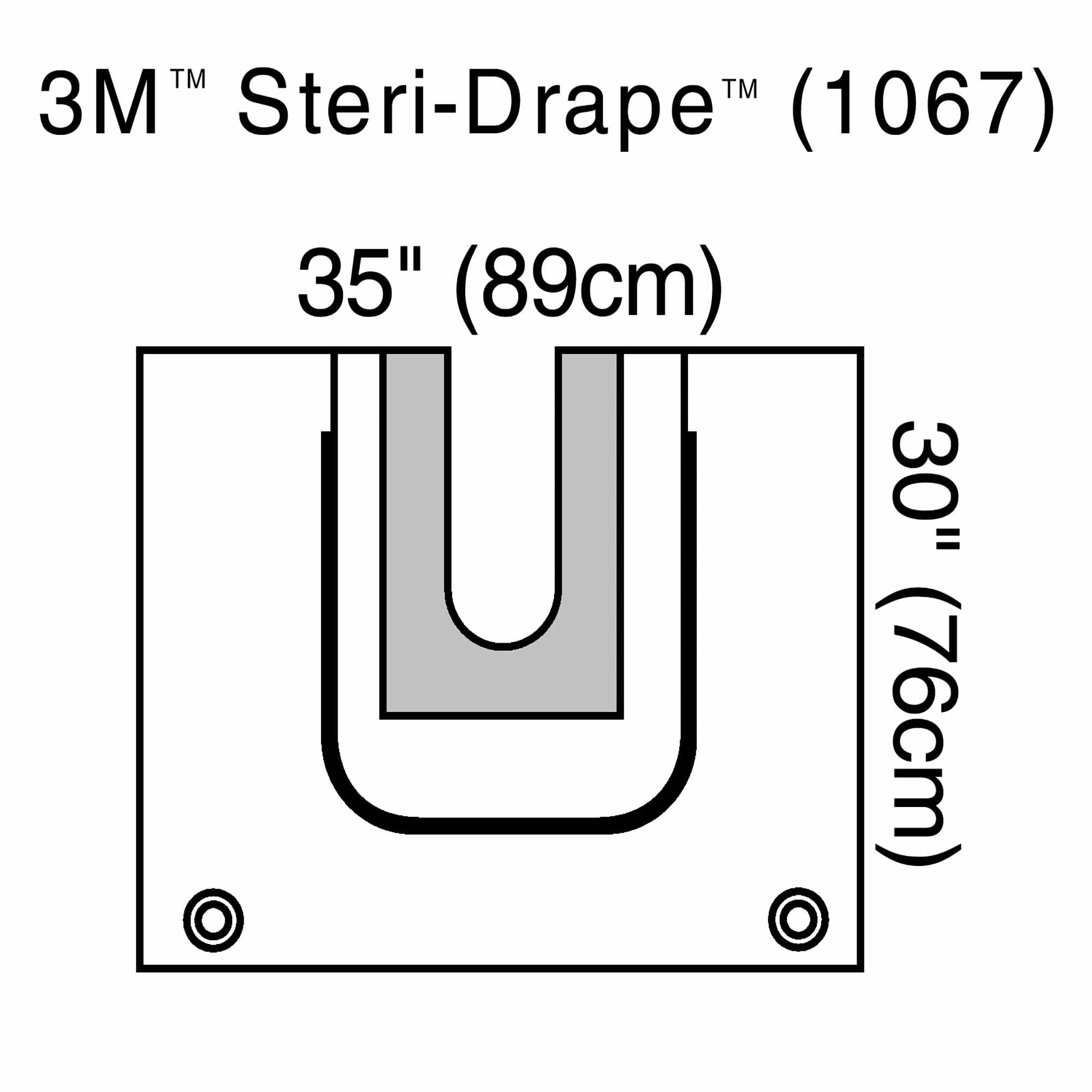 3M Steri-Drape Sterile U-Pouch Orthopedic Drape, 35 x 30 Inch MK 177162
