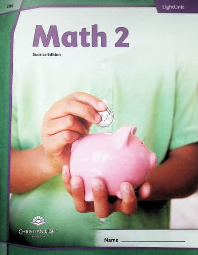 Christian Light Math LightUnit 208 Sunrise Edition