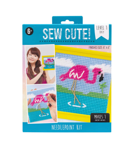 Sew Cute Needlepoint Flamingo