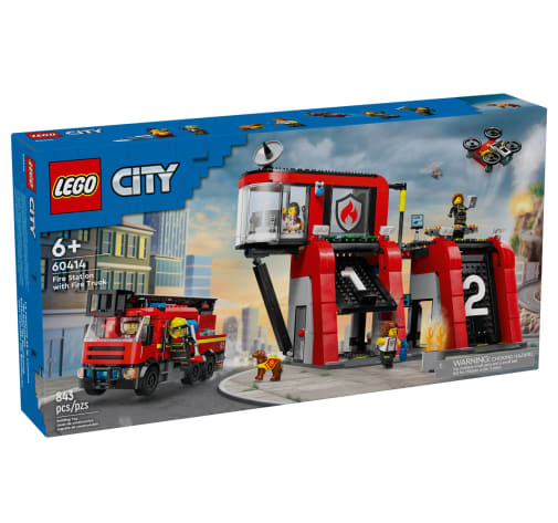 LEGO City Fire Station with Fire Truck (60414)