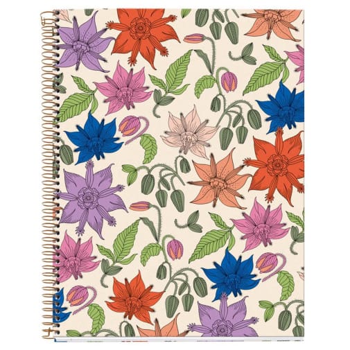 Vintage Lily Fashion Cardboard Notebook