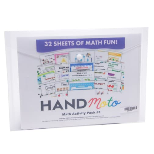 HandMoto Math Activity Sheet Pack Vol 1