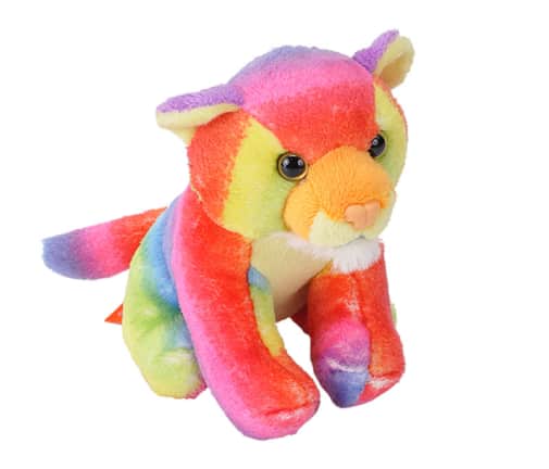 Wild Republic Pocketkins-Eco Rainbow Tiger 5" Plush