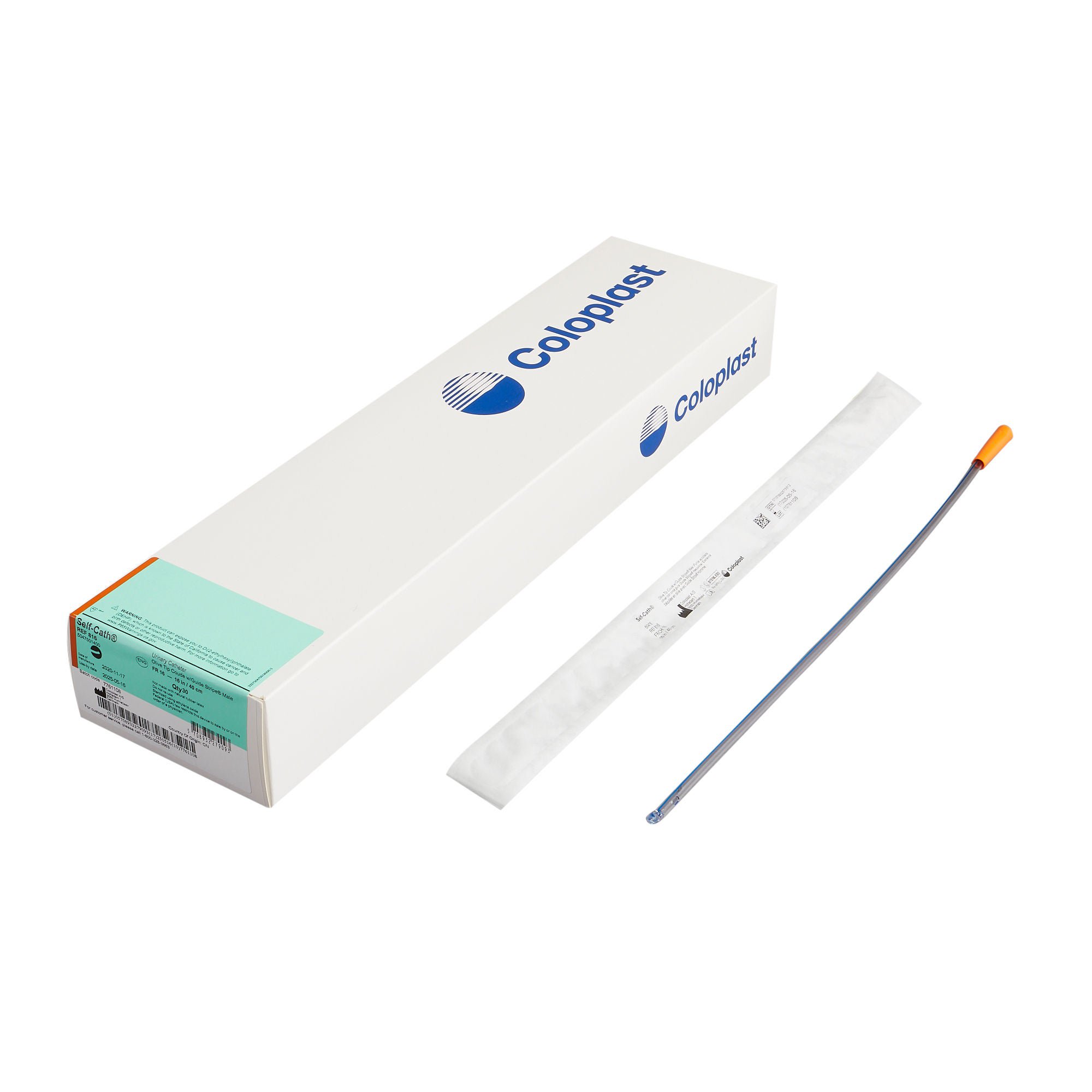 Self-Cath Male Urethral Catheter, 16 Fr, Coud Olive Tip MK 207877
