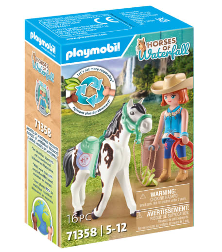 Playmobil Feeding Time with Ellie and Sawdust (Horses of Waterfall)