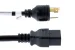 Locking Power Cord L6-30P to C19, Black , 15ft