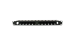 19 Inch Rackmount Cable Management, 12 Slot, 1U, Metal, Black