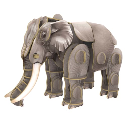 Voices of Nature - Asian Elephant 3D Kraft Paper Puzzle