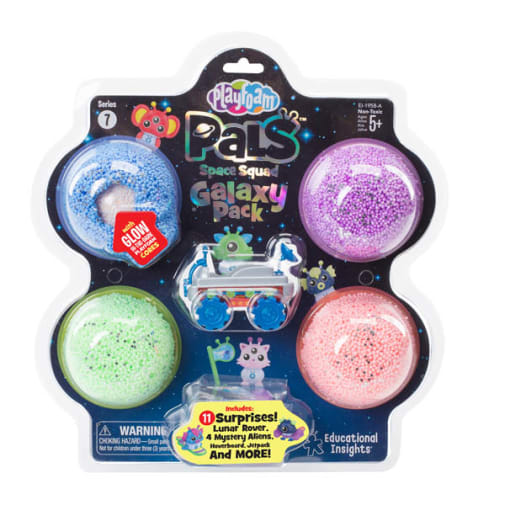 Playfoam Pals Space Squad Galaxy Pack  - Multipack A (Blue/Sparkle Purple/Sparkle Green/Sparkle Coral and Blue Rover)