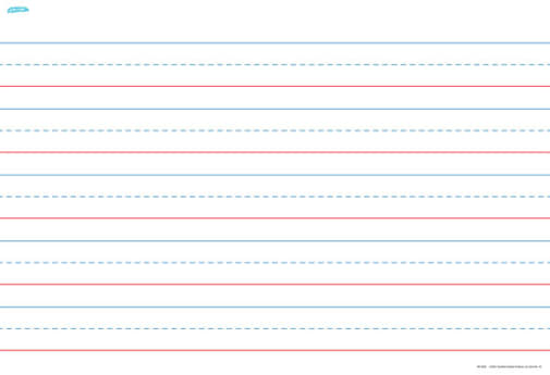 Horizontal Handwriting Chart