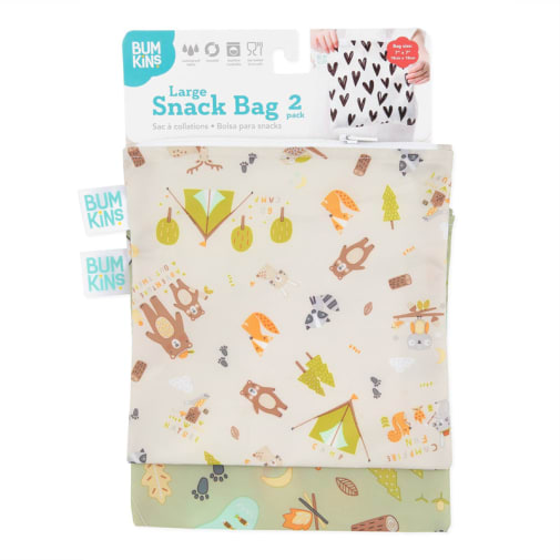 Reusable Snack Bag - Large (2 Pack) (Camp Friends/Camp Gear)