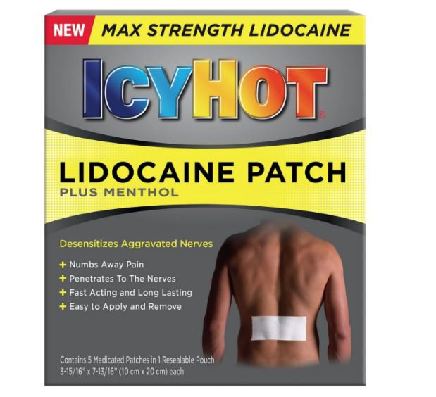 Icy Hot Max Lidocaine Pain Relief Patch MK 1093077