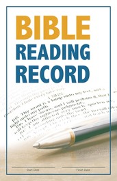 Recording Scripture Bible Reading Record
